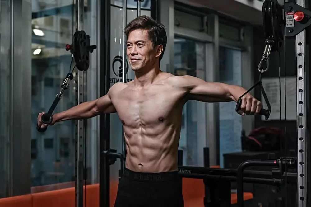 Actor Byron Mann after fat loss transformation at ATP Personal Training Singapore