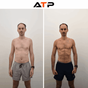 Fabrice before and after transformation at ATP Personal Training Singapore