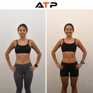Joey before and after transformation at ATP Personal Training Singapore