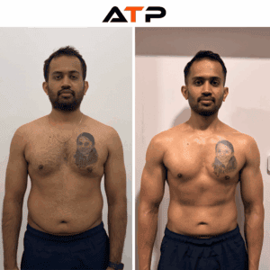 Kumanan before and after transformation at ATP Personal Training Singapore