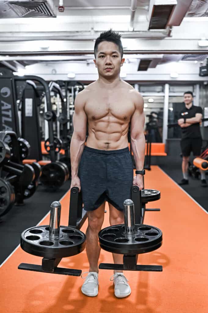 Burnston at his ATP Personal Training photoshoot in Hong Kong
