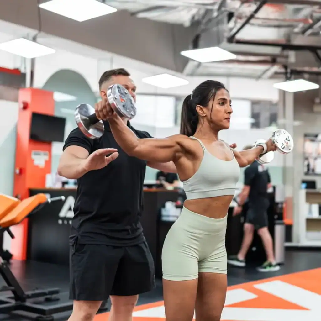 Ketki with her personal training coach at ATP Personal Training