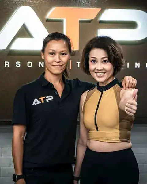 ATP client Nora, 60, with her coach