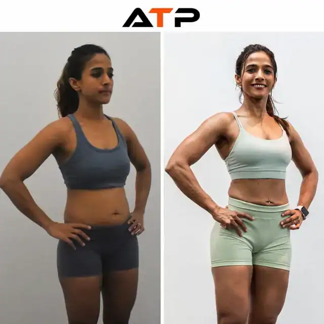 Ketki before and after, ATP Personal Training Singapore