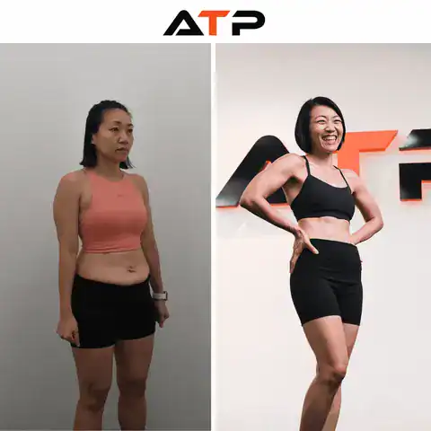 Amy before and after, ATP Personal Training