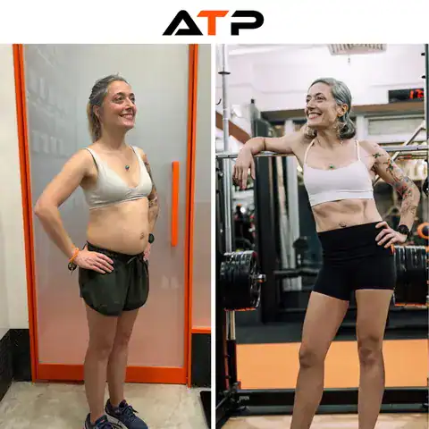 Giorgia before and after, ATP Personal Training