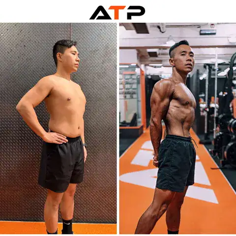 Keith before and after, ATP Personal Training