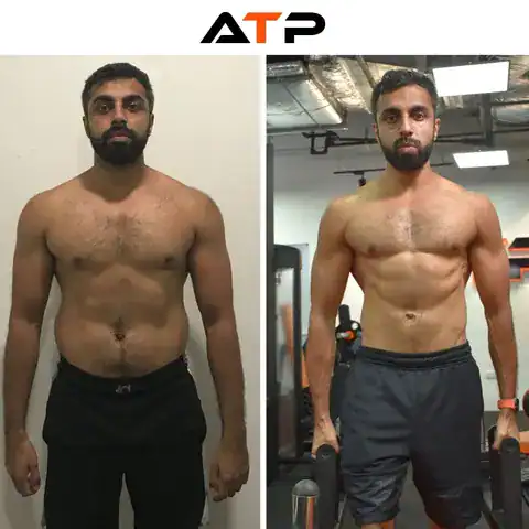 Kieran before and after, ATP Personal Training