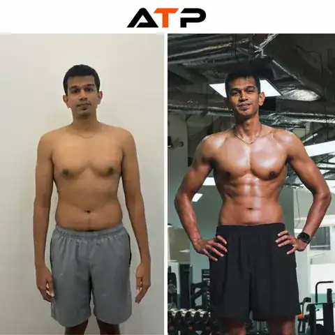 Rishi before and after, ATP Personal Training