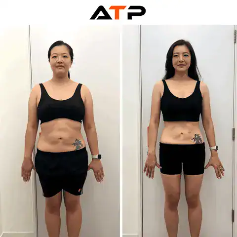 Wing Wing before and after, ATP Personal Training