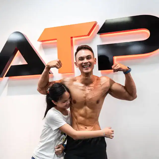 ATP client William with his daughter